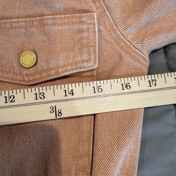 NEW! Triarchy Jumpsuit in Clay One Piece Denim Jumper Lined to Cuff Oversized XS - Picture 13 of 16